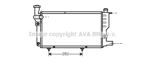 AVA QUALITY COOLING Радиатор, охлаждение двигателя PE2095